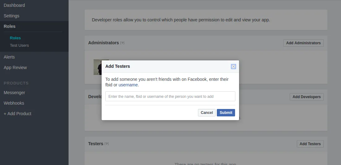 Facebook Testers